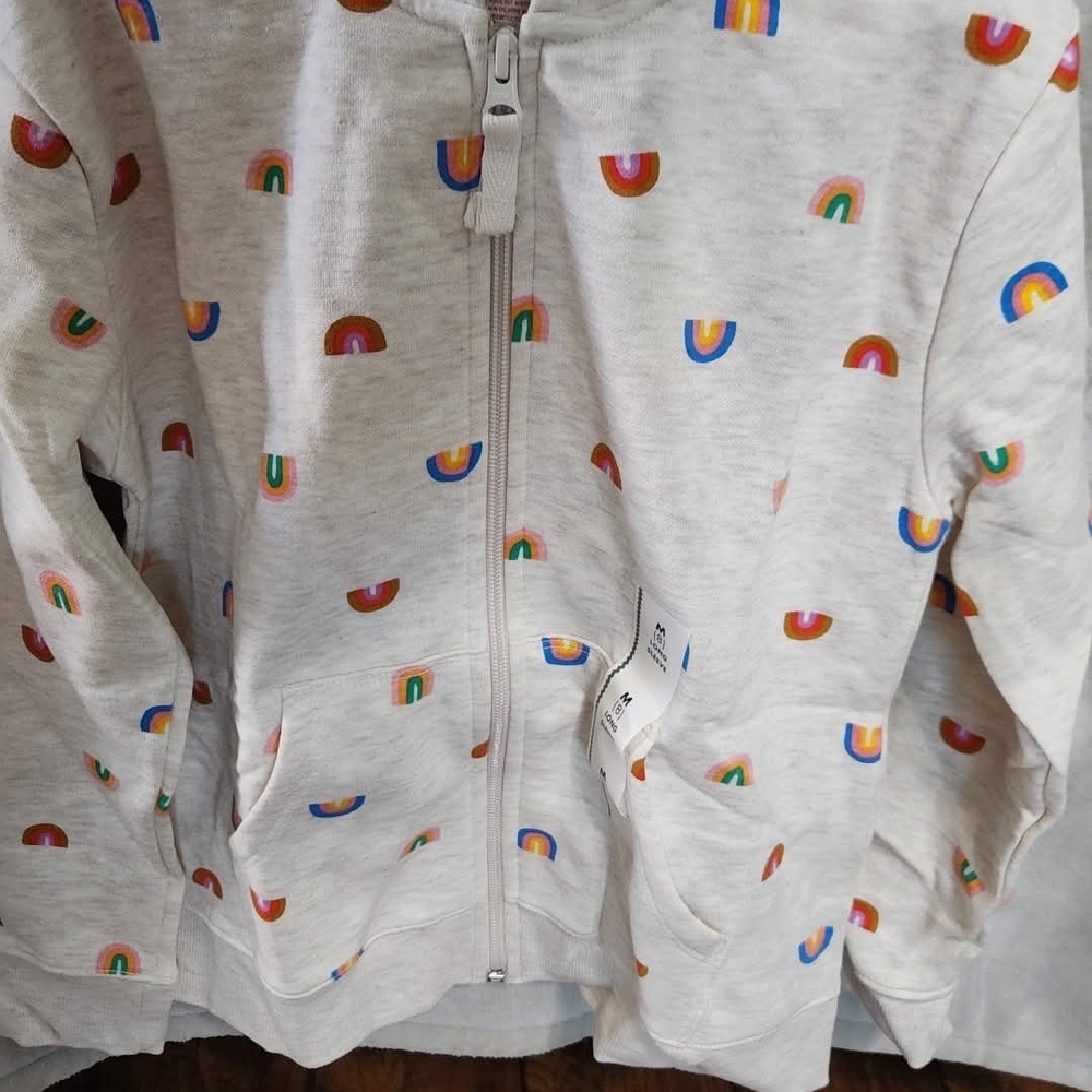 Cat & Jack Multicolor Rainbow Hoodie